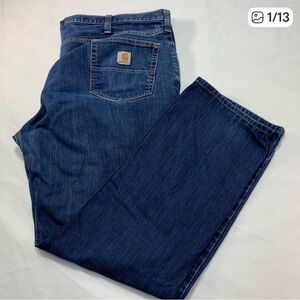 Carhartt Mens Jeans Relaxed Fit Denim Blue Size 44X32
